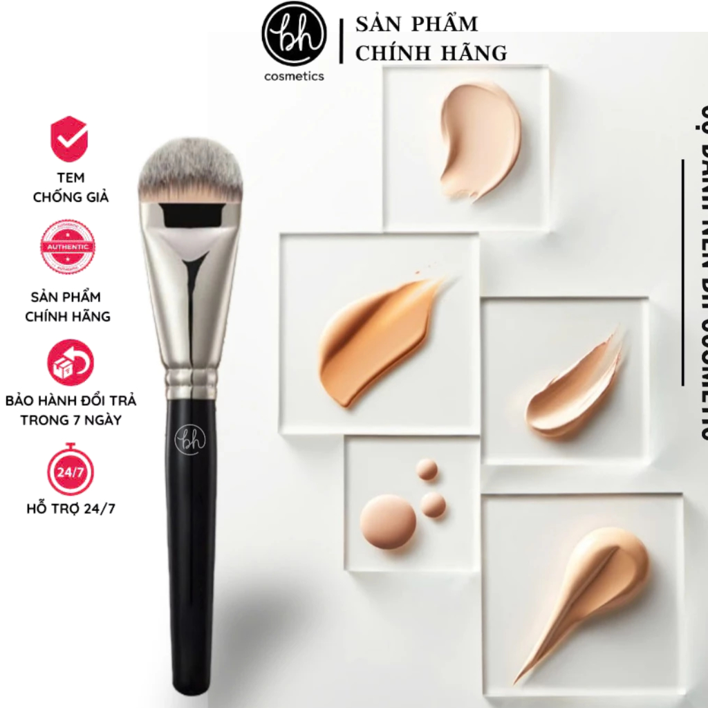 Cọ Tán Nền Tán Kem Chống Nắng Kem Lót Và Dàn Nền BH Cosmetics Foundation BH04